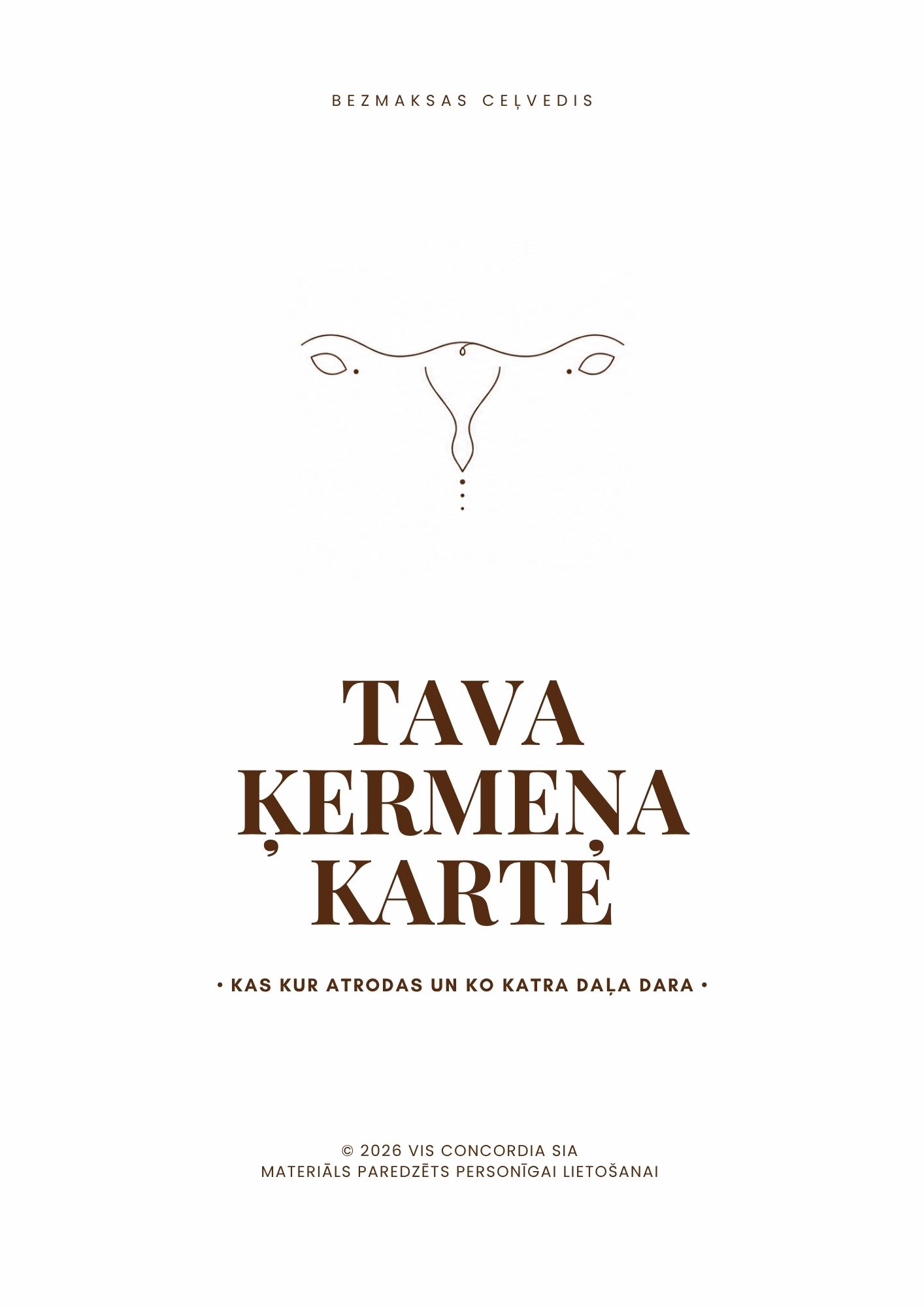 Bezmaksas ceļveža “Tava ķermeņa karte” vāks